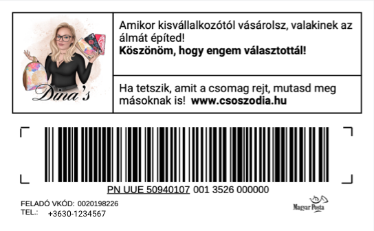 Egyedi szállítási címke 3